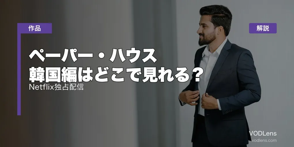 ペーパー・ハウス 韓国編はどこで見れる？Netflix独占配信を徹底解説