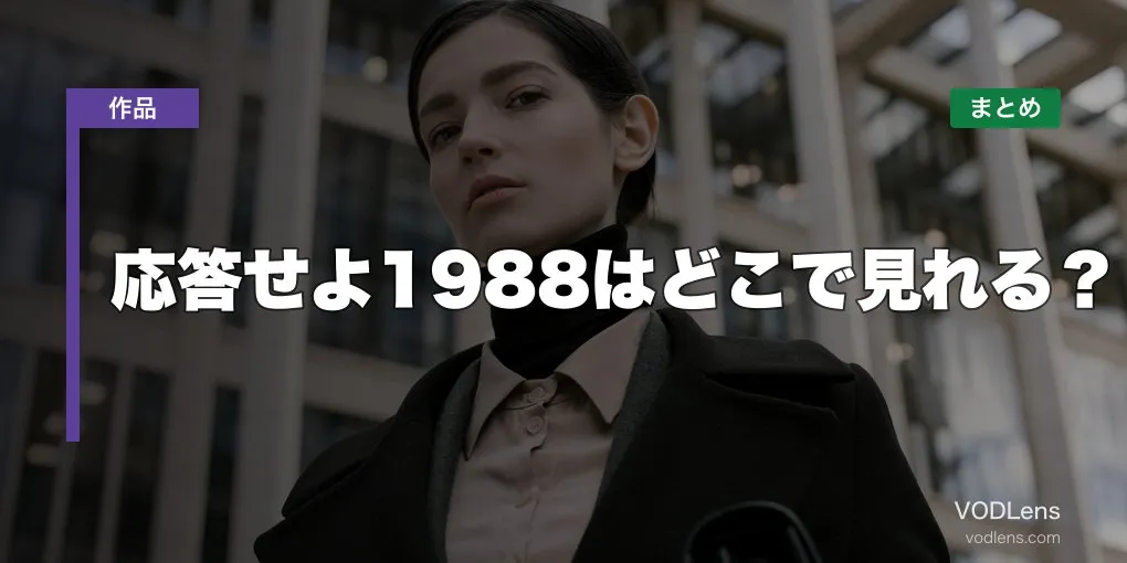 応答せよ1988はどこで見れる？配信先まとめ【2026年6月最新】